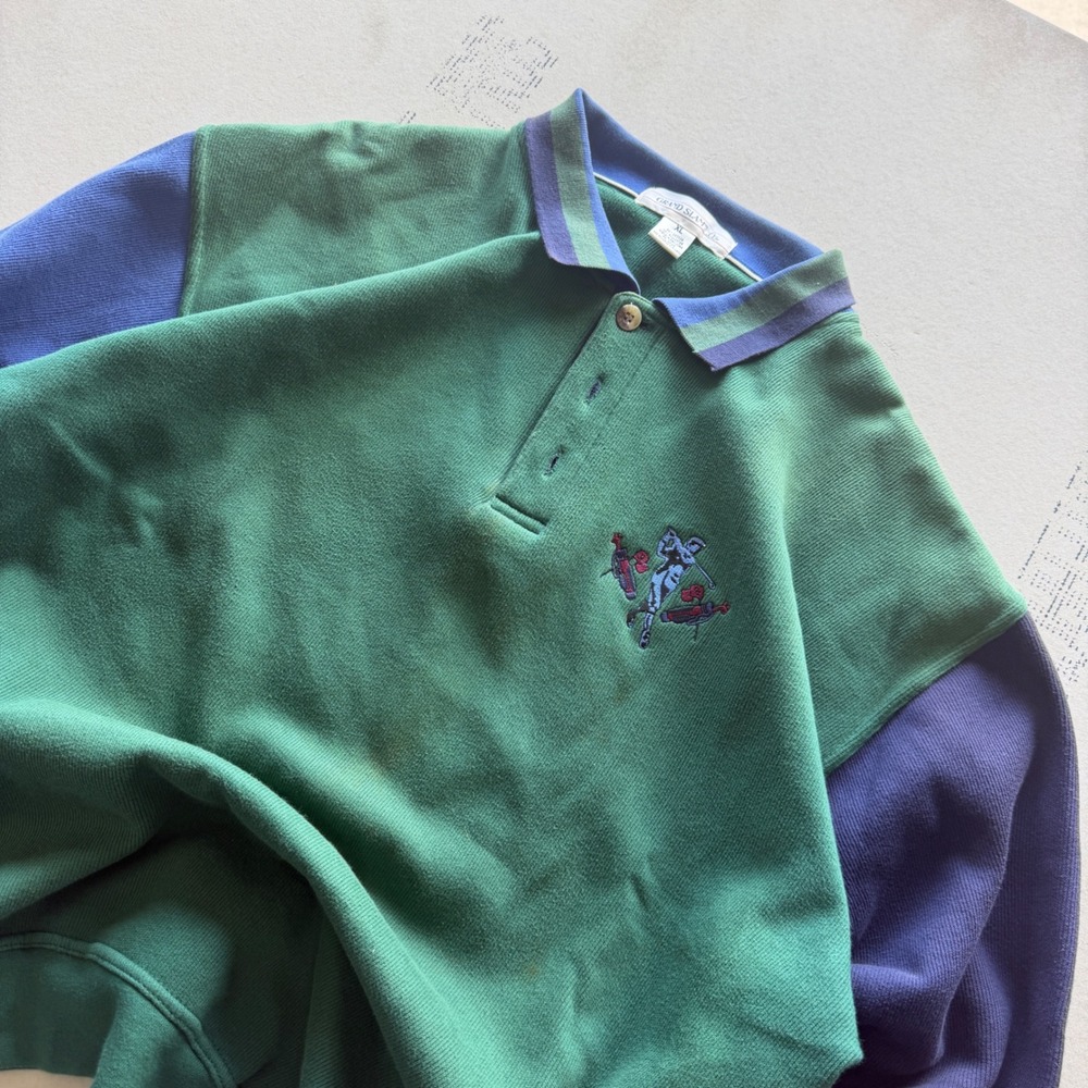 Vintage Polo Ralph Lauren Style Golf Crewneck Sweatshirt Rugby